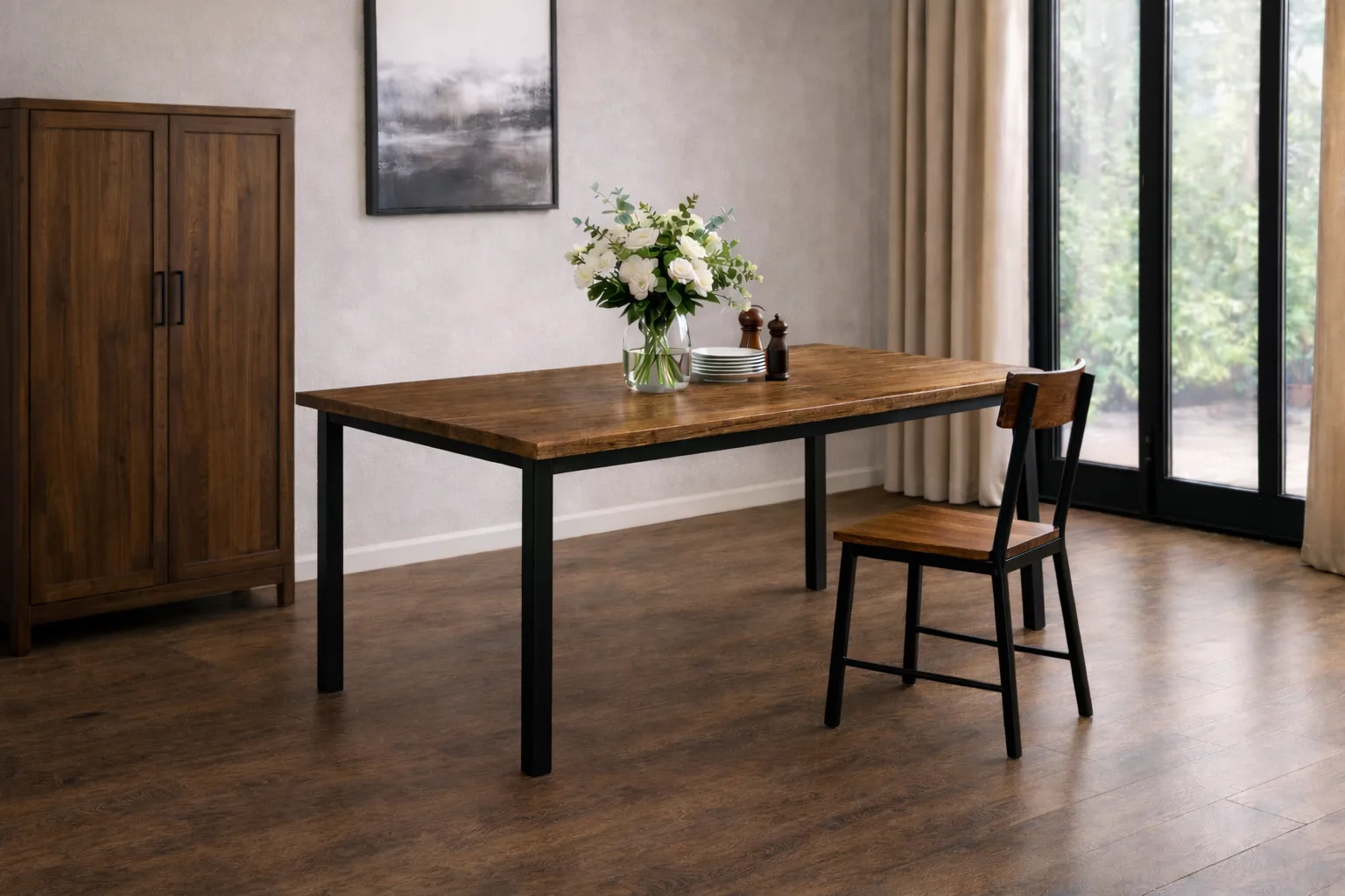 Dining Table — Industrial Style